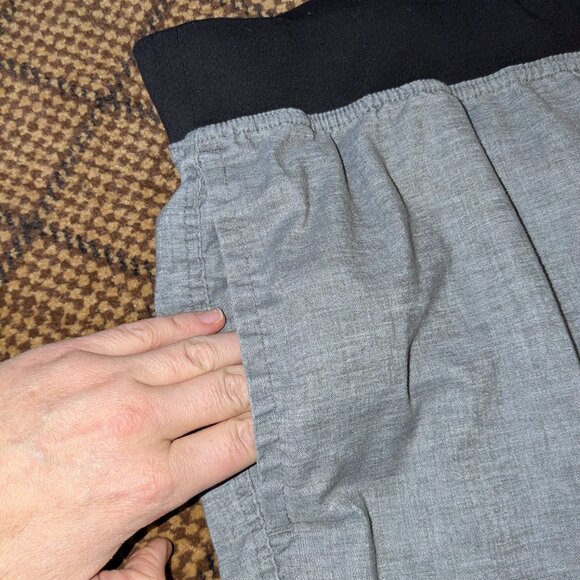 Prana Vaha Balance Pants Mens Med Gray Straight Chambray Hemp Blend Loungewear - Picture 3 of 12